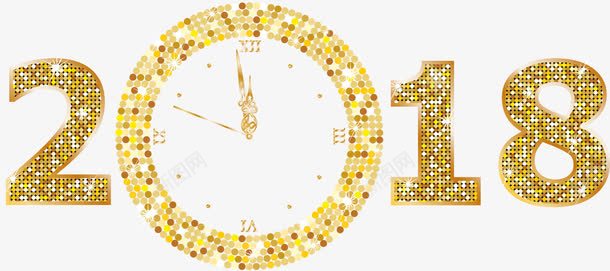 金色亮片2018艺术字png免抠素材_88icon https://88icon.com 2018 EPS 耀眼亮光 艺术字 金色 金色亮片 金色闪粉 高贵