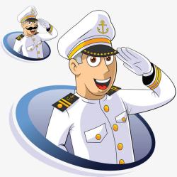 海员卡通男性海军制服高清图片