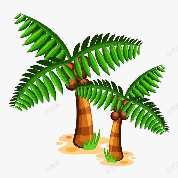 手绘绿色椰子树png免抠素材_88icon https://88icon.com png免抠图 创意 卡通 小草 扁平 手绘 时尚 树叶 植物 椰子树 风景