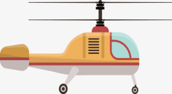黄色直升机黄色直升机矢量图高清图片