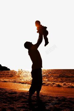 父亲和儿子幸福的父亲和孩子高清图片