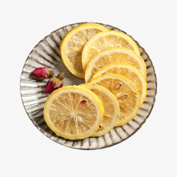 养生泡茶产品实物玫瑰冻干柠檬片高清图片