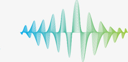 绿色声波创意渐变声波效果图高清图片
