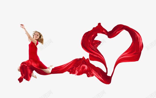 红色丝带心形绸缎女孩png免抠素材_88icon https://88icon.com 丝带 女孩 心形 红色 绸缎