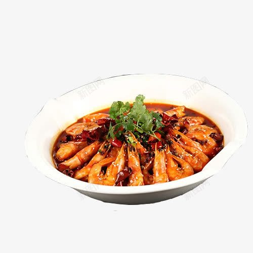 香辣盆盆虾png免抠素材_88icon https://88icon.com 中国传统 盆虾 红焖大虾 美食