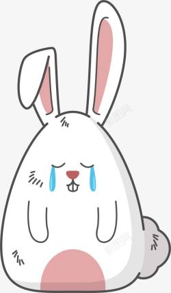 生肖兔伤心的小白兔高清图片