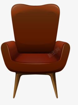 红色沙发椅子素材