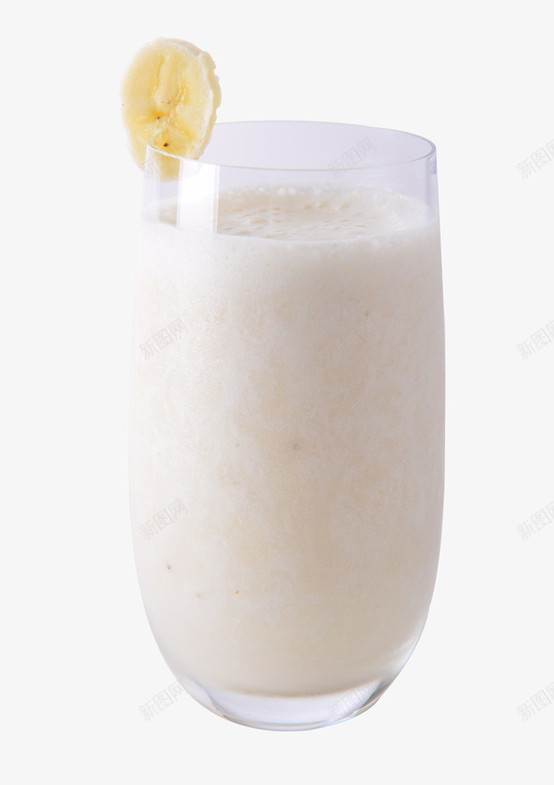 美味的香蕉牛奶实物png免抠素材_88icon https://88icon.com 产品实物 夏日 牛奶 玻璃杯 白色 饮品 香蕉片 香蕉牛奶