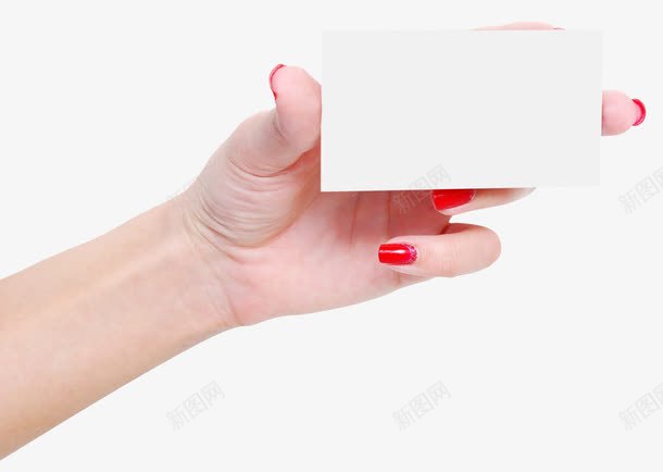 手持卡片的女士png免抠素材_88icon https://88icon.com 名片 名牌 女士手 工作 手势 白色卡片 白色纸片 红色指甲油 自我介绍