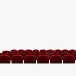 观众席红色椅子高清图片