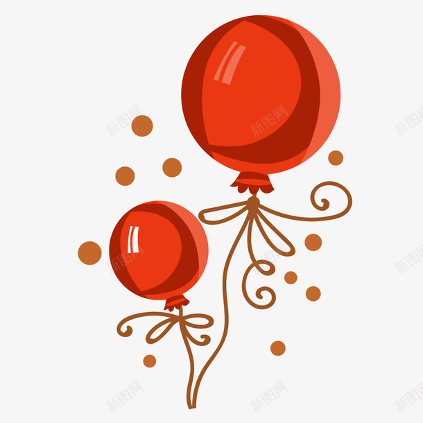 可爱卡通红色气球礼矢量图ai免抠素材_88icon https://88icon.com 卡通 可爱 彩带 彩色纸屑 时尚 气球 礼物 礼盒 节日礼品盒子 花 花卉 蝴蝶结 矢量图