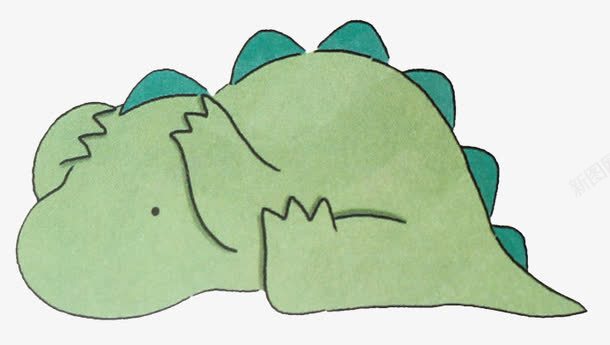 绿色小恐龙png免抠素材_88icon https://88icon.com 卡通 可爱 小恐龙 手绘 简笔画恐龙 绿色