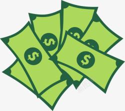 钱绿色绿色的货币钱币钱票高清图片