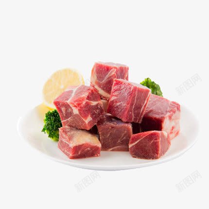 一盘牛腩块png免抠素材_88icon https://88icon.com 牛肉 牛腩块 牛腱肉 美食 肉 食材 食物