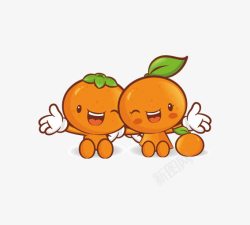 白色娃娃桔子娃娃高清图片