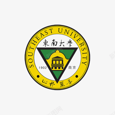 界面排版黄色东南大学logo标志图标图标