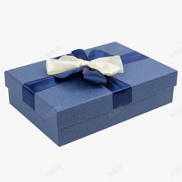 蓝色礼品盒png免抠素材_88icon https://88icon.com 包装盒 盒子 礼物盒 蓝色礼品盒