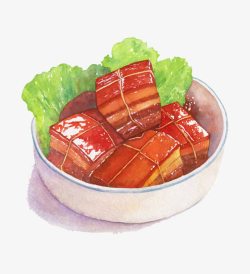 东坡肉红烧肉高清图片