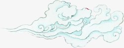 中国古典手绘祥云素材