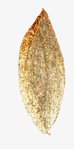 金箔水彩混合金色树叶高清图片