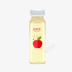 苹果饮品一瓶子饮料高清图片