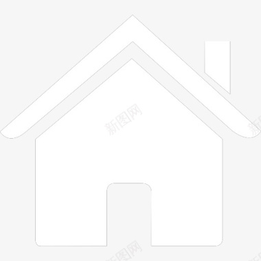 白色房子抠图图标图标