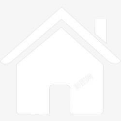 地址标记01白色房子抠图图标高清图片