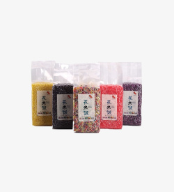 独立包装五色糯米饭花米饭特产独立装混合高清图片