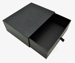 抽拉式柜子黑色的抽拉式瓦楞纸盒高清图片