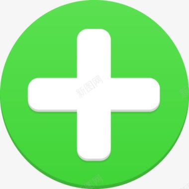绿色的添加按钮图标图标