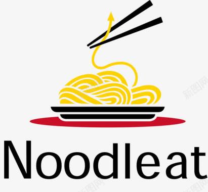 吃面面条中式餐饮logo图标图标