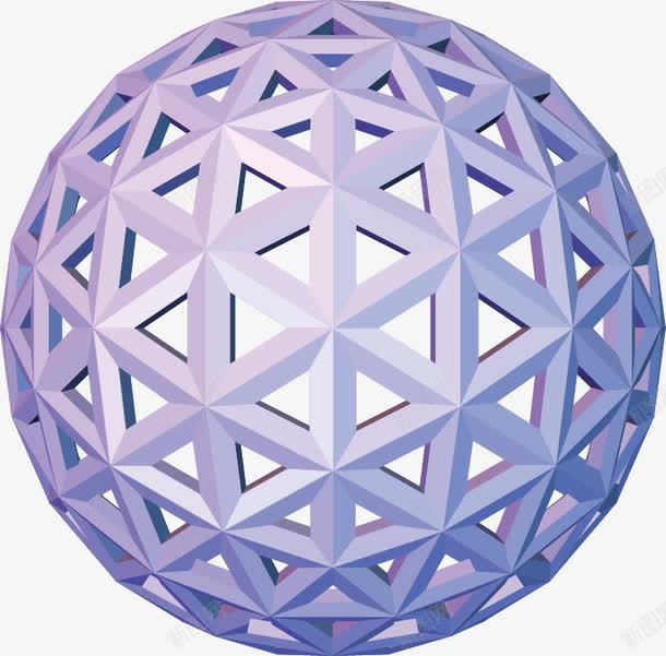 立体球体元素png免抠素材_88icon https://88icon.com 几何 圆球 球体 立体 紫色