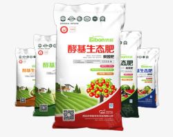 肥料包装袋透明png酵基生态肥包装袋高清图片