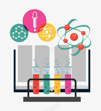 加油场景生物化学实验小标识图标图标