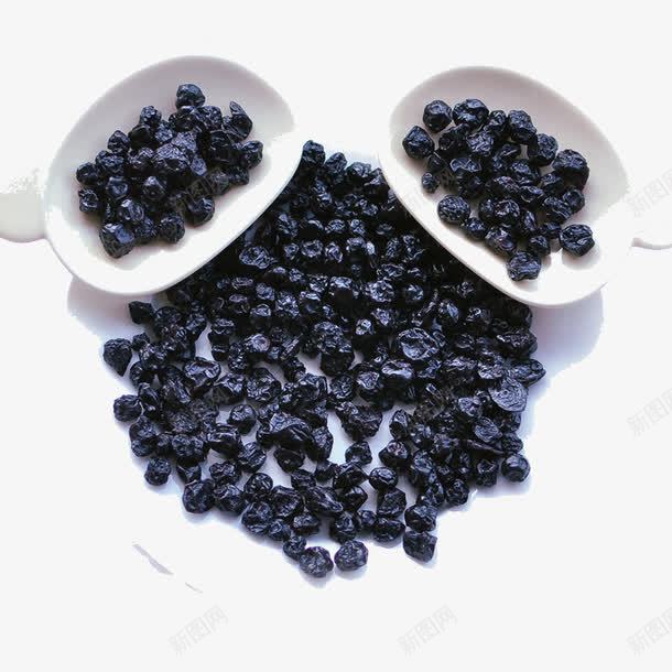 蓝莓干png免抠素材_88icon https://88icon.com 两个小碟 小碟装 蓝莓干 零食