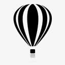 爱情元素气球热气球标图标图标