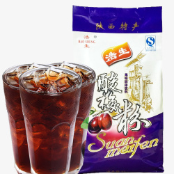 冲饮粉酸梅汤果汁粉图高清图片