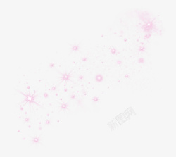 粉色星光光效效果元素素材