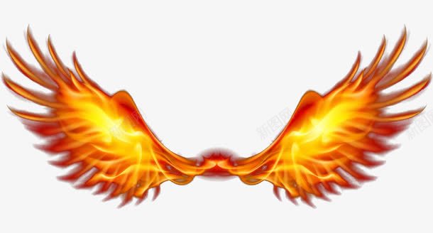 火焰翅膀png免抠素材_88icon https://88icon.com 火焰 火焰喷射 火焰翅膀 炫光 燃烧的翅膀 特效 红色 翅膀