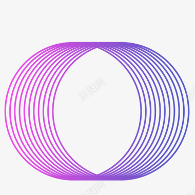 质感球紫色渐变线条球体图标图标
