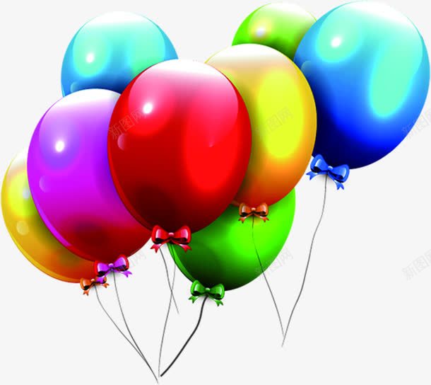 彩色气球节日气氛装饰png免抠素材_88icon https://88icon.com 彩色 气氛 气球 节日 装饰