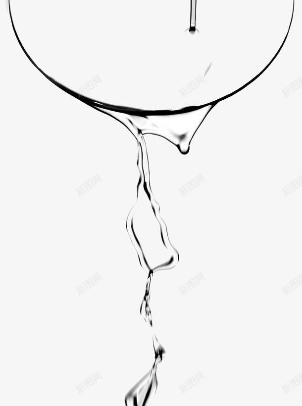 液体png免抠素材_88icon https://88icon.com 半圆 水 水滴 流水 透明 黑色