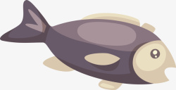 调料背景手绘卡通食品食物鱼矢量图高清图片