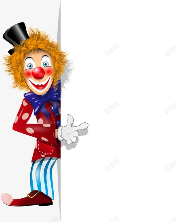 搞笑小丑png免抠素材_88icon https://88icon.com joker 小丑 小丑joker 波点衣服 礼帽 黄色头发