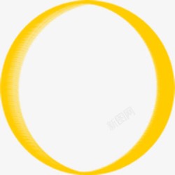 简约黄色圆圈促销展板电商素材
