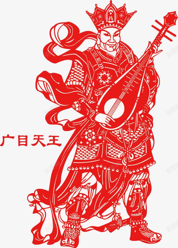 线条画png免抠素材_88icon https://88icon.com 四大金刚 广目天王 神话人物 线条画