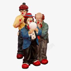 马戏团插画吹气球搞怪表演可爱小丑高清图片