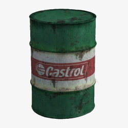 绿色沙桶白色英文字母绿色大桶装机油桶高清图片