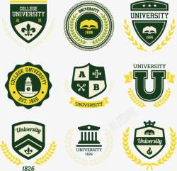 欧美徽章欧美大学logo图标高清图片