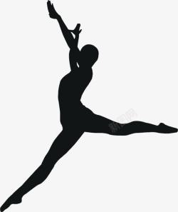 体操运动员奖黑色剪影体操运动员奥运会高清图片